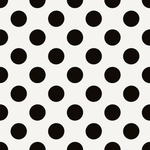 Black Polka dots - medium