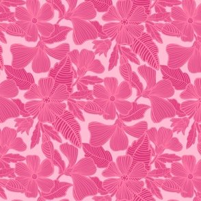 Flirty Florals in Pink - 14”