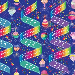 Rainbow Ribbons Musical Birthday