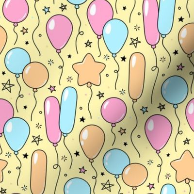 Pastel Party Balloons