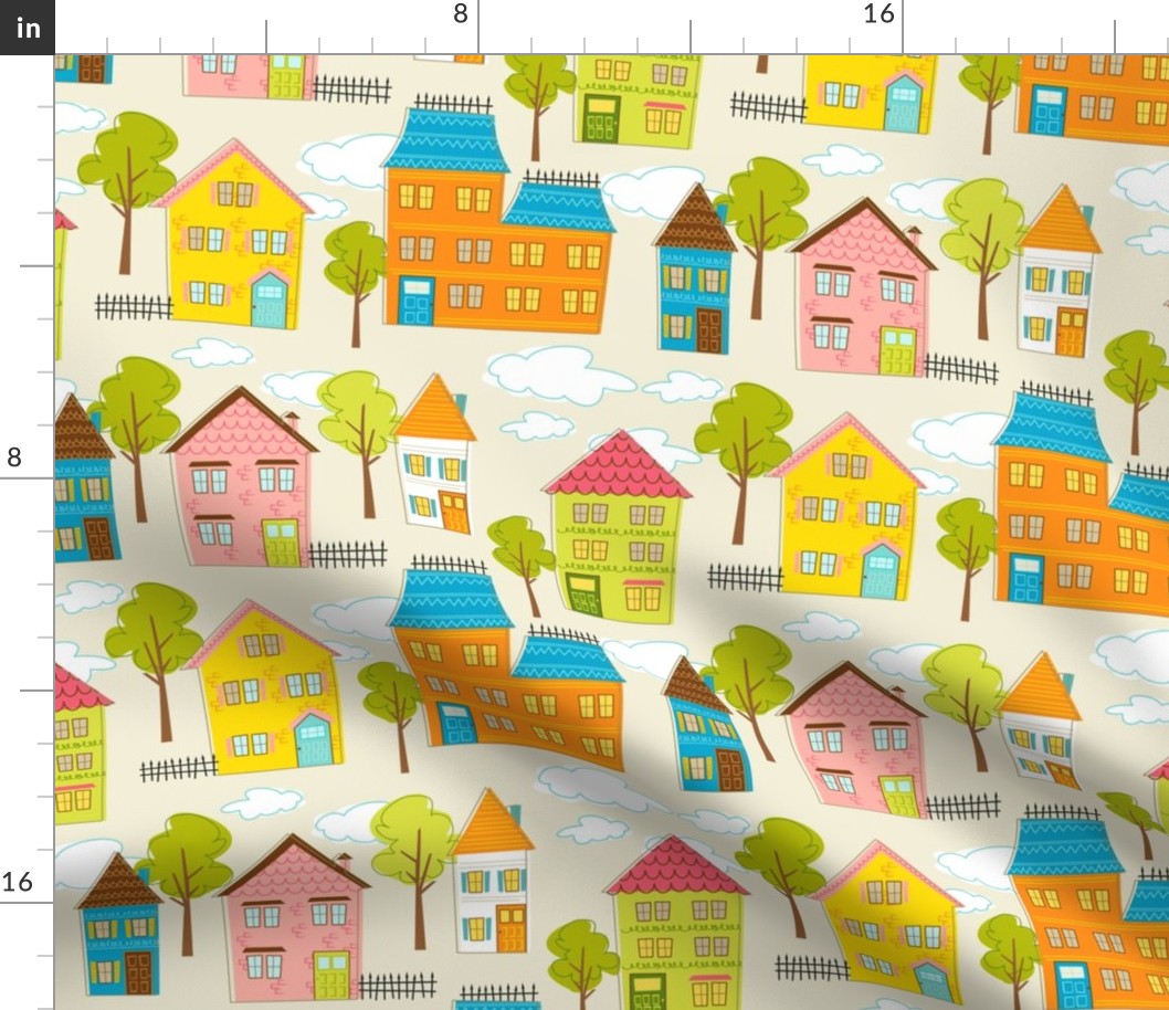 Hipster houses (linen)