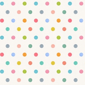 Pastel Colorful Birthday Confetti Polka Dots