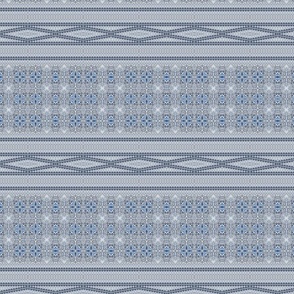 mixed patterned blue grey
