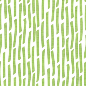 Normal scale // Confetti vertical stripes // white background limerick green faux textured dashed lines dinosaur birthday party decor