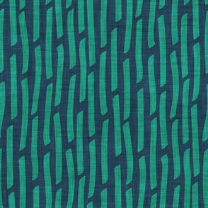 Normal scale // Confetti vertical stripes // nile blue background pine green faux textured dashed lines dinosaur birthday party decor