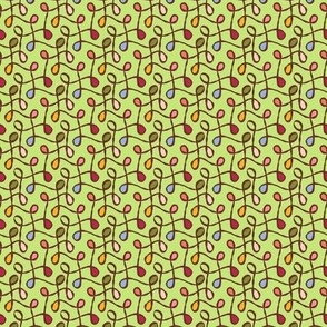 Meandering Curly Ribbons in Light Lime Green Color, small scale - 0004_D_S