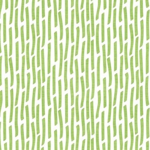 Small scale // Confetti vertical stripes // white background limerick green faux textured dashed lines dinosaur birthday party decor