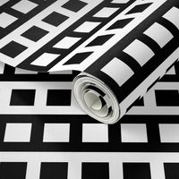 Black and White Square (mix and match geometric) by Su_G_©SuSchaefer2023