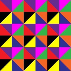 Colorful Bold Triangles Pattern