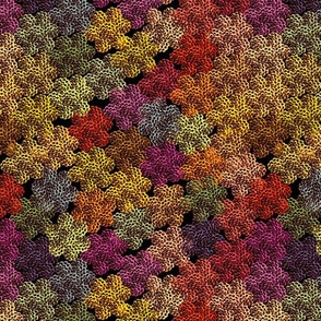 crochet autumn foliage