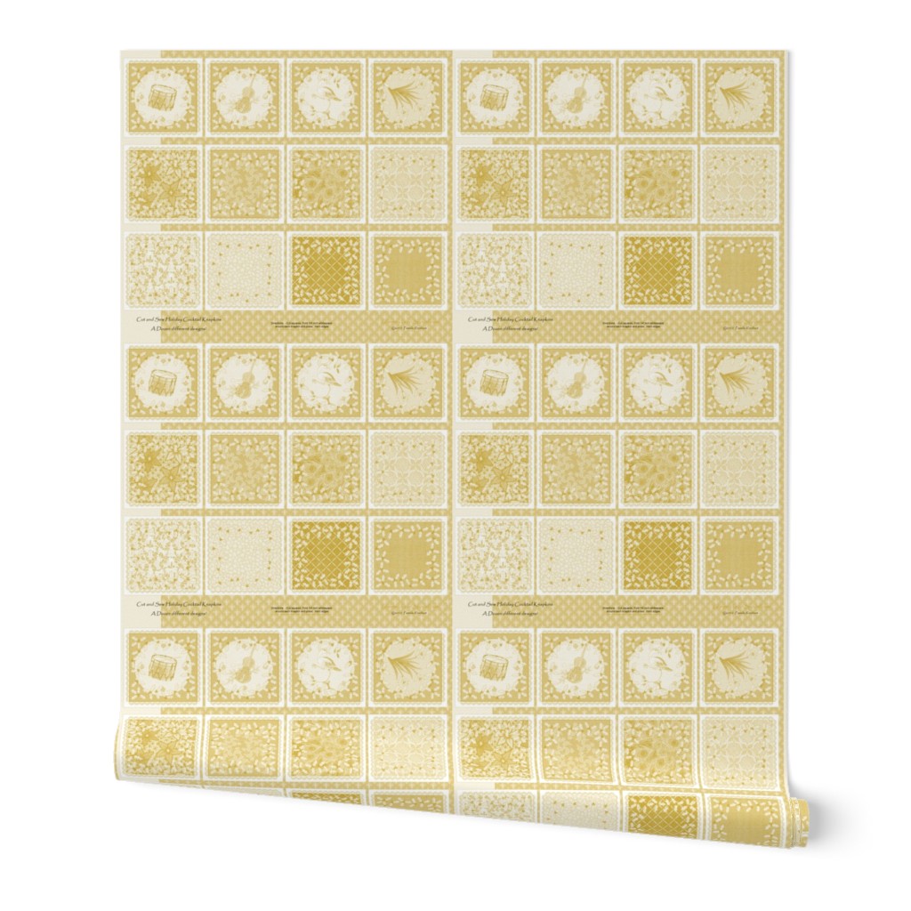 holiday_cocktail_napkins - gold