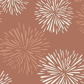 Fireworks - Terracotta - Large Scale