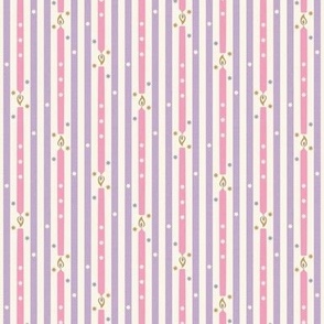 Birthday Candle Stripe, purple and pink (Small)