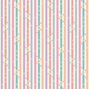 Birthday Candle Stripe, multi (Small)