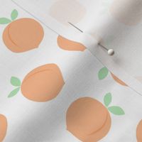 Peaches on white SMALL