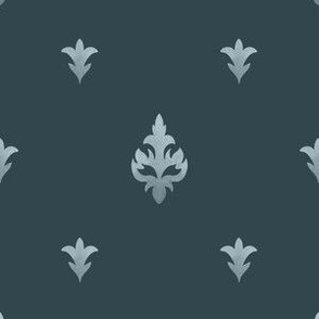 (small) Elegant watercolour pattern, dark grey