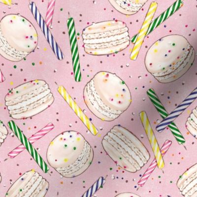 Birthday Cake Macarons