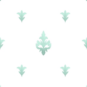 (large) Elegant watercolour pattern, light green