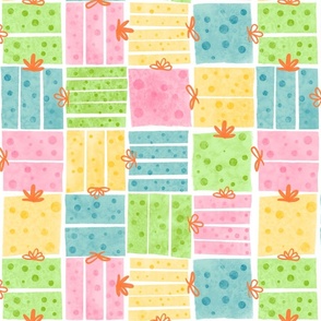 Watercolor Dots Happy Birthday Tissue Paper, 5 Sheets