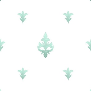 (medium) Elegant watercolour pattern, light green