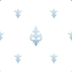 (small) Elegant watercolour pattern, light blue