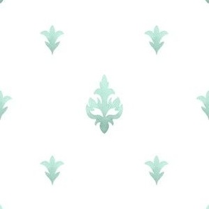 (small) Elegant watercolour pattern, light green