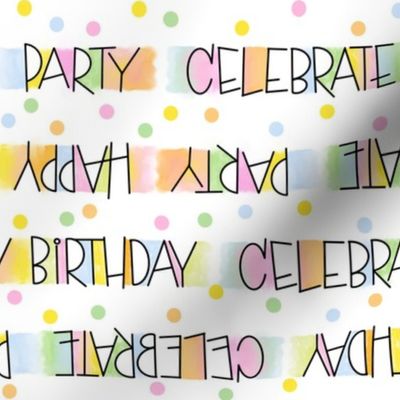 Birthday Party Lingo -Typographic
