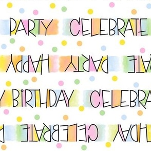 Birthday Party Lingo -Typographic