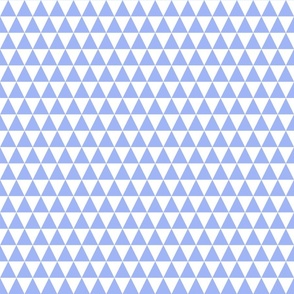 Little Blue And White Triangles Pattern