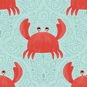 Crabby Delights: Whimsical Fun Crab Pattern - GD23-A20
