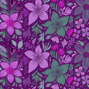 Garden Party in Purple