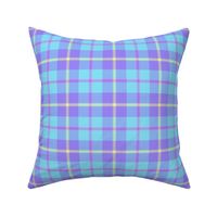 (medium) Neon Sunbeam  Yellow Blue and Purple Tartan /Yellow Blue and Purple Tartan / Plaid // See Sunbeam collection