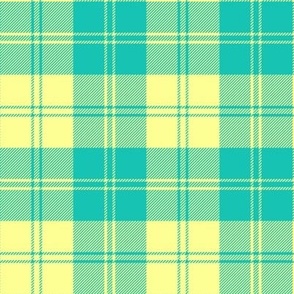 (medium) Neon Sunbeam Tartan /Green Yellow Tartan / Plaid // See Sunbeam collection