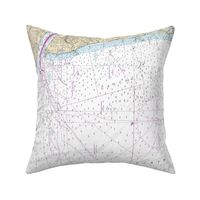 NOAA Pacific Ocean West Coast nautical chart #18003, Cape Blanco to Cape Flattery, 42x31.9" (fits on a yard of any fabric)