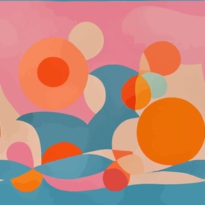 Abstract design play wiwth pinks and oranges and blue_98 (1)