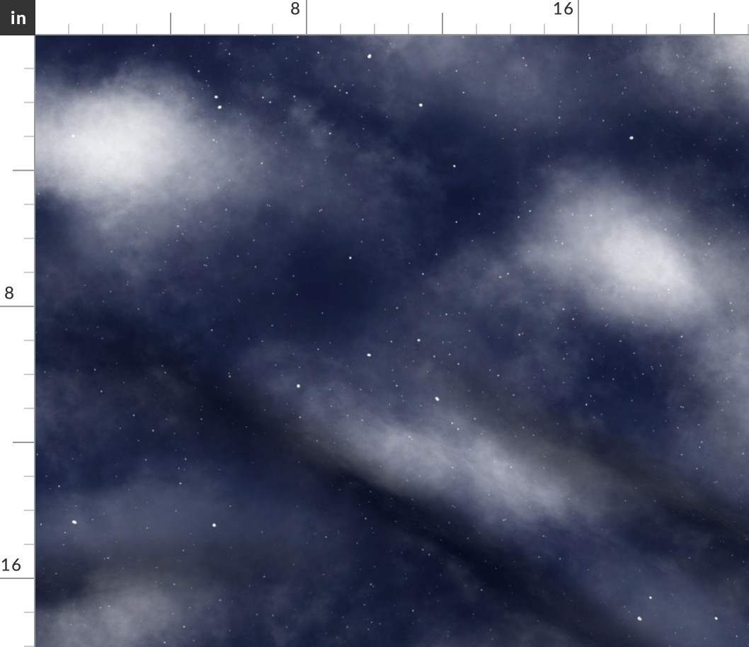 Cloudy Night Sky, Perfect Navy