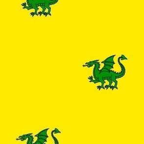Or, a dragon passant vert