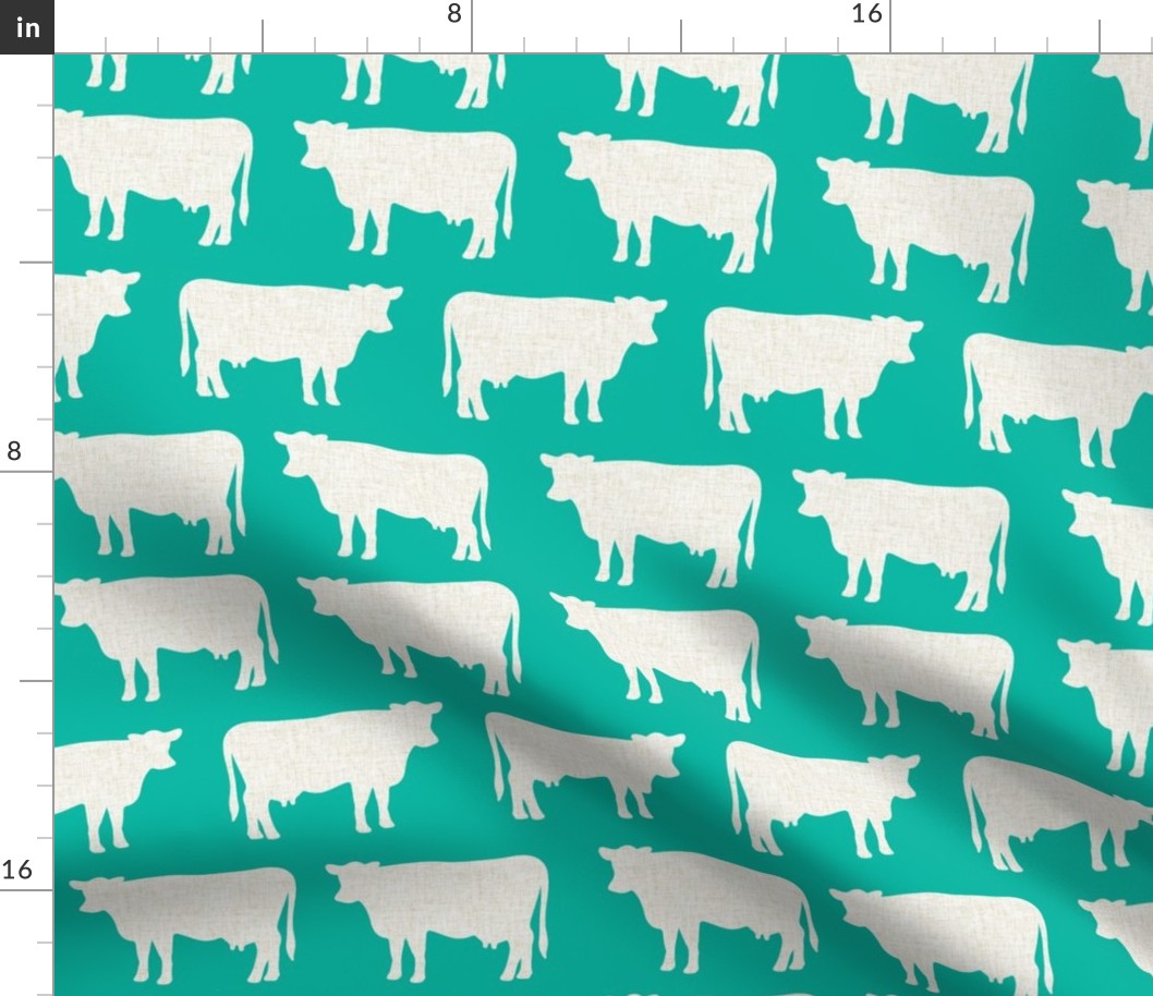 emerald + latte cows