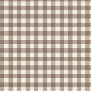 3/8" Gingham: Dark Brown Gingham Check, Dusty Brown Buffalo Check, Buffalo Plaid