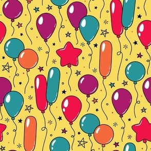 Party Balloons (Yellow)