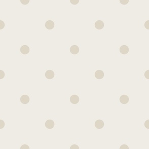 Large // polka dot in beige