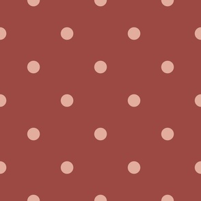Large // red and pink polka dot
