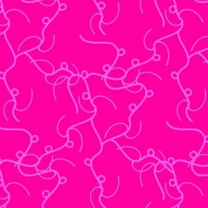 Phone Wires on Neon Pink - larger scale