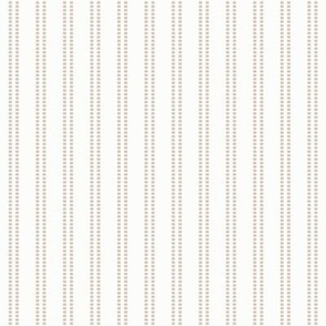 Seeded Stripe: Light Brown Thin Stripe, Neutral Beaded Stripe