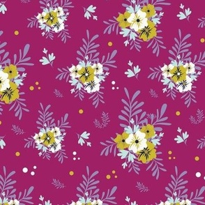 New floral collection in Raspberry color// SPN18