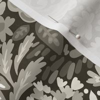 gorgeous monotone gray floral normal scale