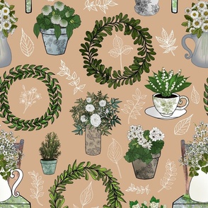 Farmhouse Botanicals (large scale khaki)