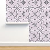 Flowers with fill - lavender pink - large scale