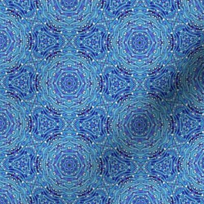 Blue Coral, circular pattern