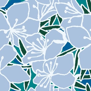 Pantone Ultra Steady Floral Blues and Greens 02